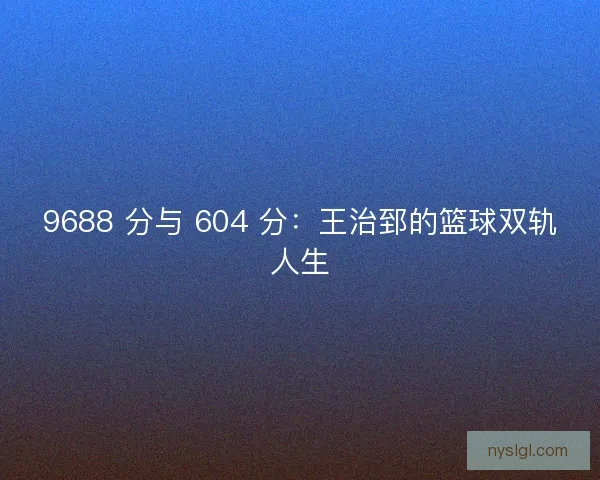 9688 分与 604 分：王治郅的篮球双轨人生