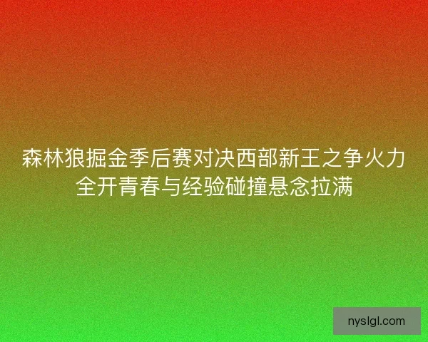 森林狼掘金季后赛对决西部新王之争火力全开青春与经验碰撞悬念拉满